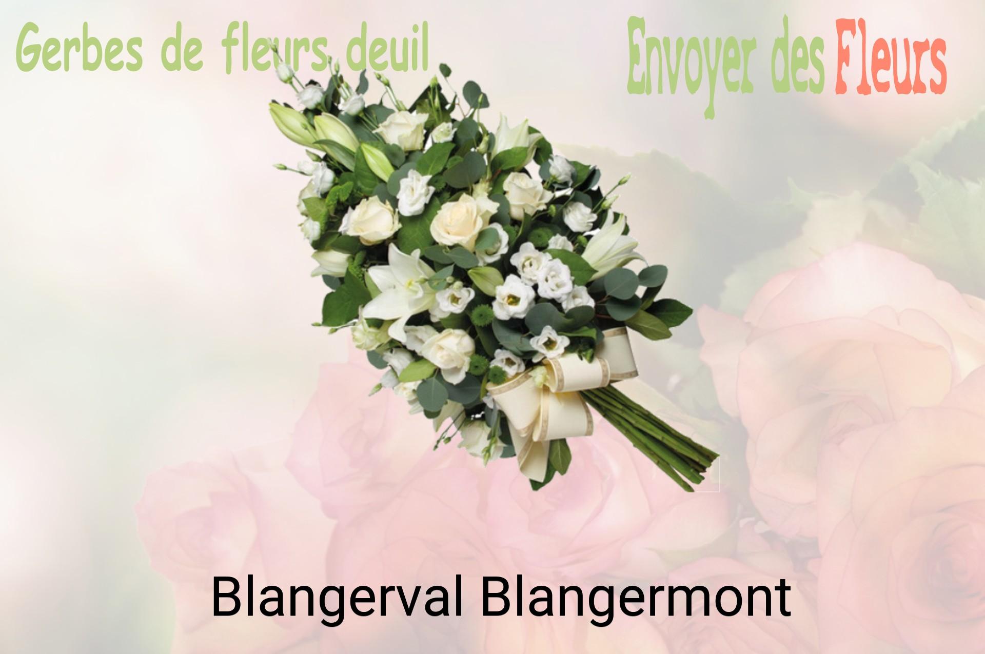 Gerbe de fleurs de deuil livrée à Blangerval-Blangermont
